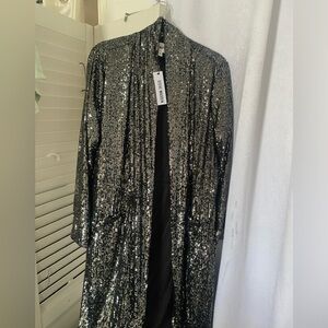 Steve Madden show stopper sequin duster